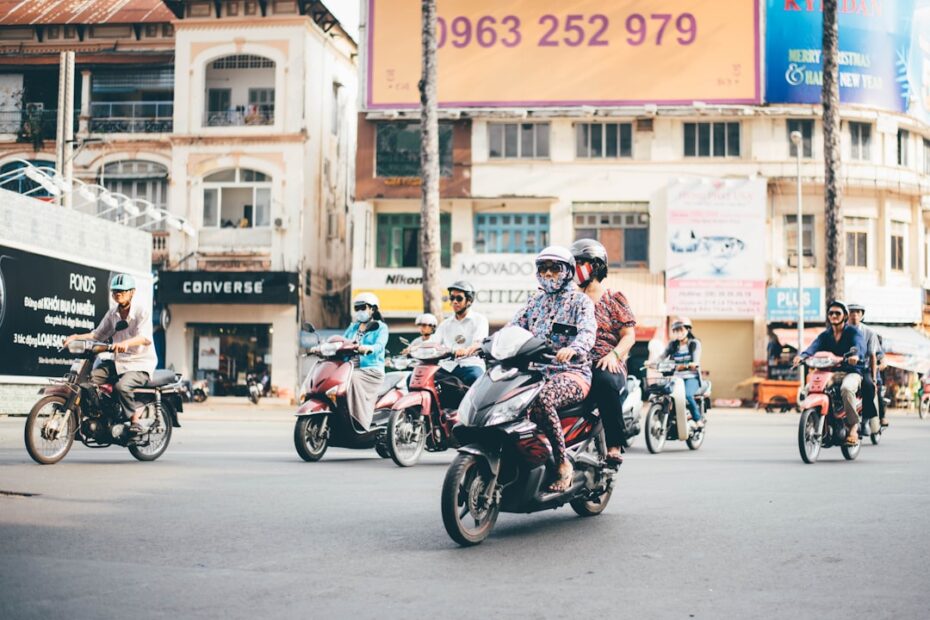 Photo Motorcycle on road